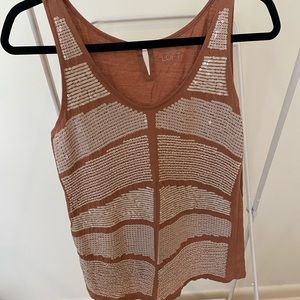 LOFT Sequin Front Top Size Small